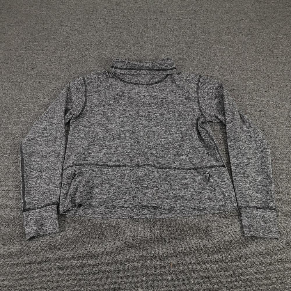 Lululemon Ready To Rulu Fleece Pullover Womens 6 Gray Cowl Neck Pocket LW3DTYS